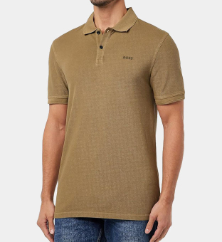 Hugo Boss Polo Shirt Mens Beige