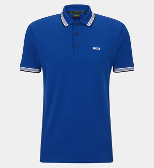 Hugo Boss Polo Shirt Mens Bright Blue