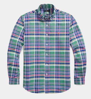 Ralph Lauren Checked Shirt Mens Green