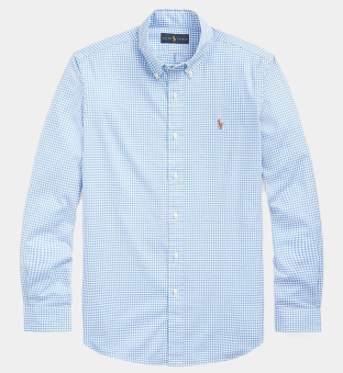 Ralph Lauren Checked Shirt Mens Blue