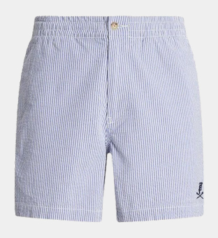 Ralph Lauren Striped Seersucker Shorts Mens Blue
