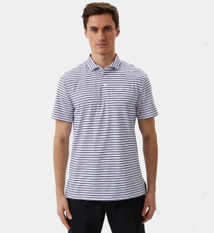 Ralph Lauren Striped Polo Shirt Mens White