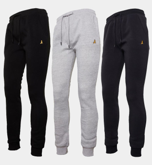 Brave Soul 3 Pack Joggers Mens Black _Grey _Navy