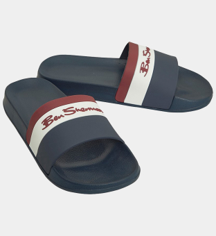 Ben Sherman Sliders Mens Navy _White _Red