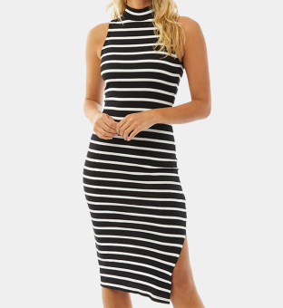 Brave Soul Dress Womens Black White