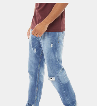 Brave Soul Jeans Mens Mid Blue