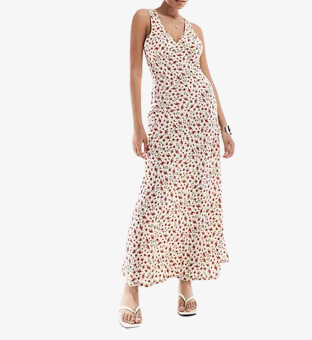 Brave Soul Dress Womens Cream Red