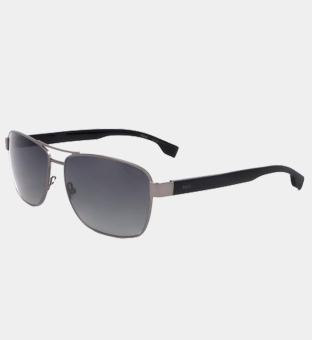 Hugo Boss Sunglasses Mens Matte Dark Ruthenium