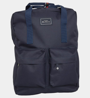 Ben Sherman Backpack Mens Navy Multi