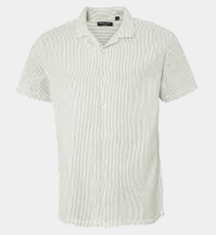 Brave Soul Shirt Mens Mint White