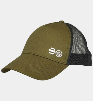 Crosshatch Cap Mens Khaki Black