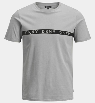 DKNY T-shirt Mens Grey Black