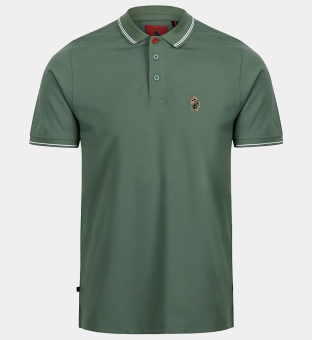 Luke 1977 Polo shirt Mens Green White