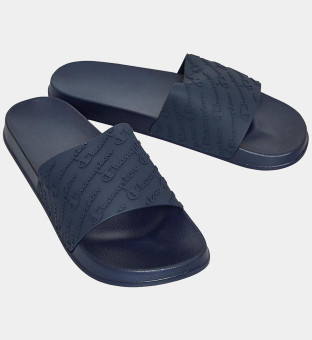 Champion Slides Mens Navy Blue