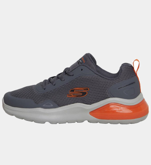 Skechers Trainers Mens Charcoal Orange