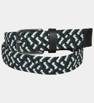 Ben Sherman Belt Mens Green _Navy _White