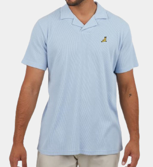 Brave Soul Polo Shirt Mens Light Blue