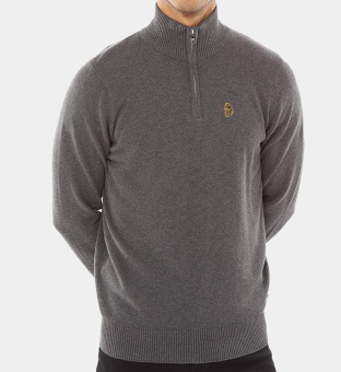 Luke 1977 Jumper Mens Charcoal