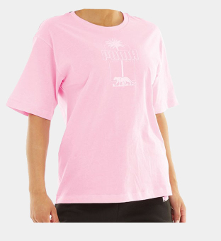 Puma T-shirt Womens Pink