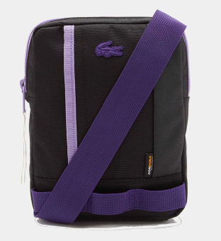 Lacoste Camera Bag Unisex Violet Black