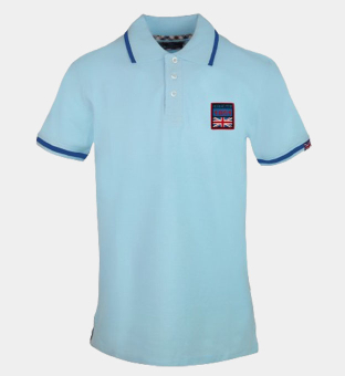 Aquascutum Polo Shirt Mens Blue