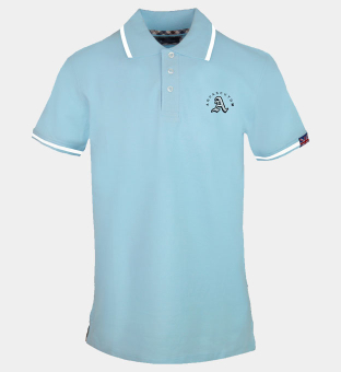 Aquascutum Polo Shirt Mens Blue