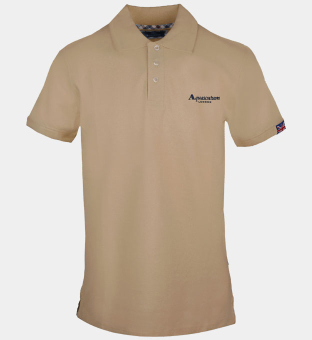 Aquascutum Polo Shirt Mens Brown