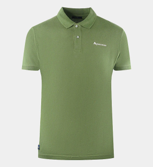 Aquascutum Polo Shirt Mens Army Green