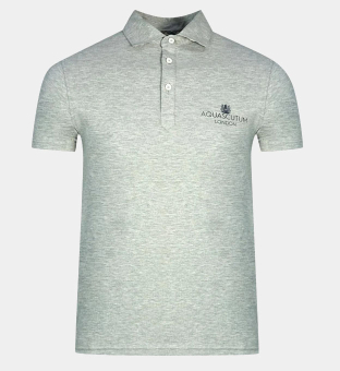 Aquascutum Polo Shirt Mens Grey