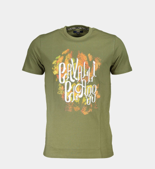 Cavalli Class T-shirt Mens Green