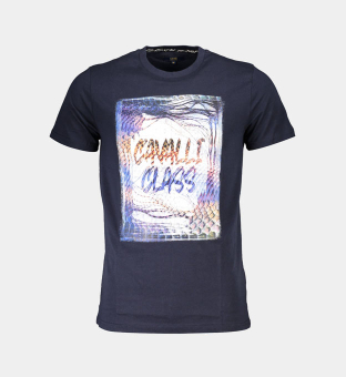 Cavalli Class T-shirt Mens Blue
