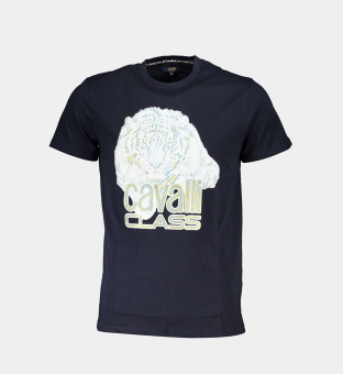 Cavalli Class T-shirt Mens Blue