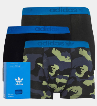 adidas Originals 3 Pack Boxers Mens Black