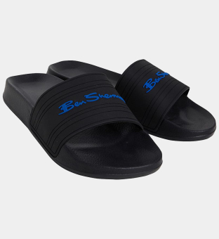 Ben Sherman Sliders Mens Black _Royal