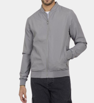 Brave Soul Jacket Mens Light Grey