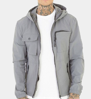 Brave Soul Jacket Mens Grey