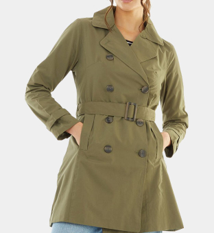 Brave Soul Coat Womens Light Khaki