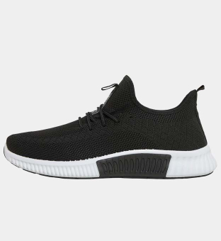 Crosshatch Trainers Mens Black White