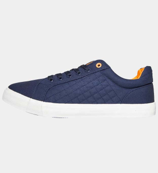 Crosshatch Trainers Mens Navy Orange