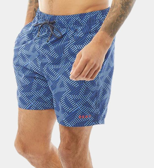 DKNY Shorts Mens Blue Multi