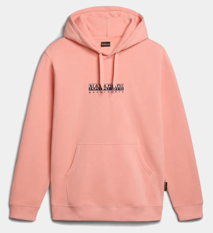 Napapijri Hoody Mens Pink Slamon