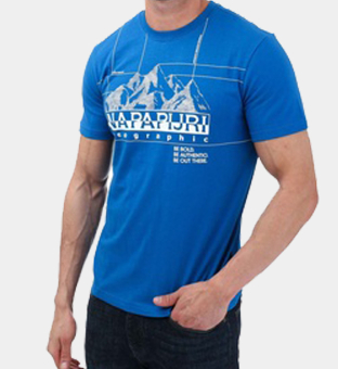 Napapijri T-shirt Mens Royal Blue