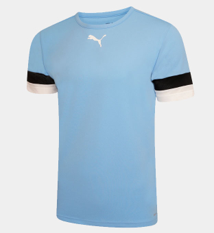 Puma Jersey Mens Light Blue Black White