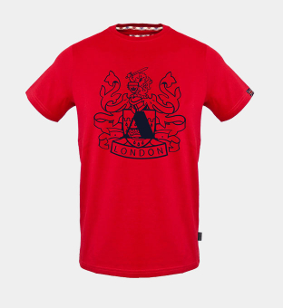 Aquascutum T-shirt Mens Red