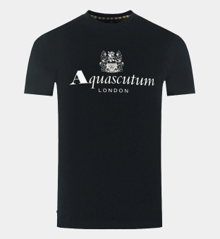 Aquascutum T-shirt Mens Black