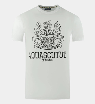 Aquascutum T-shirt Mens White