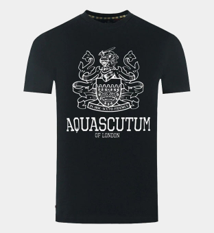 Aquascutum T-shirt Mens Black