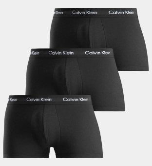 Calvin Klein 3 Pack Boxers Mens Dark Black